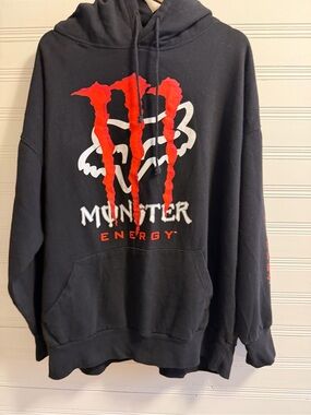 Monster Energy x Fox Racing Jason Lawrence Pullover Hoodie Black
